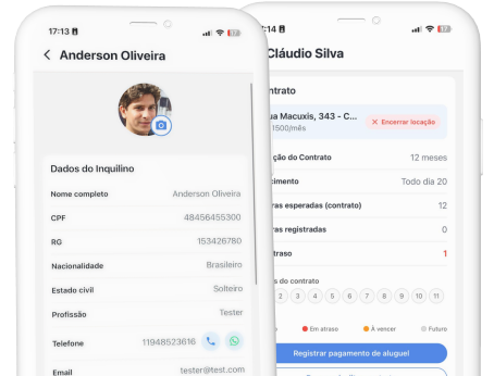 Inquilinos e Contratos